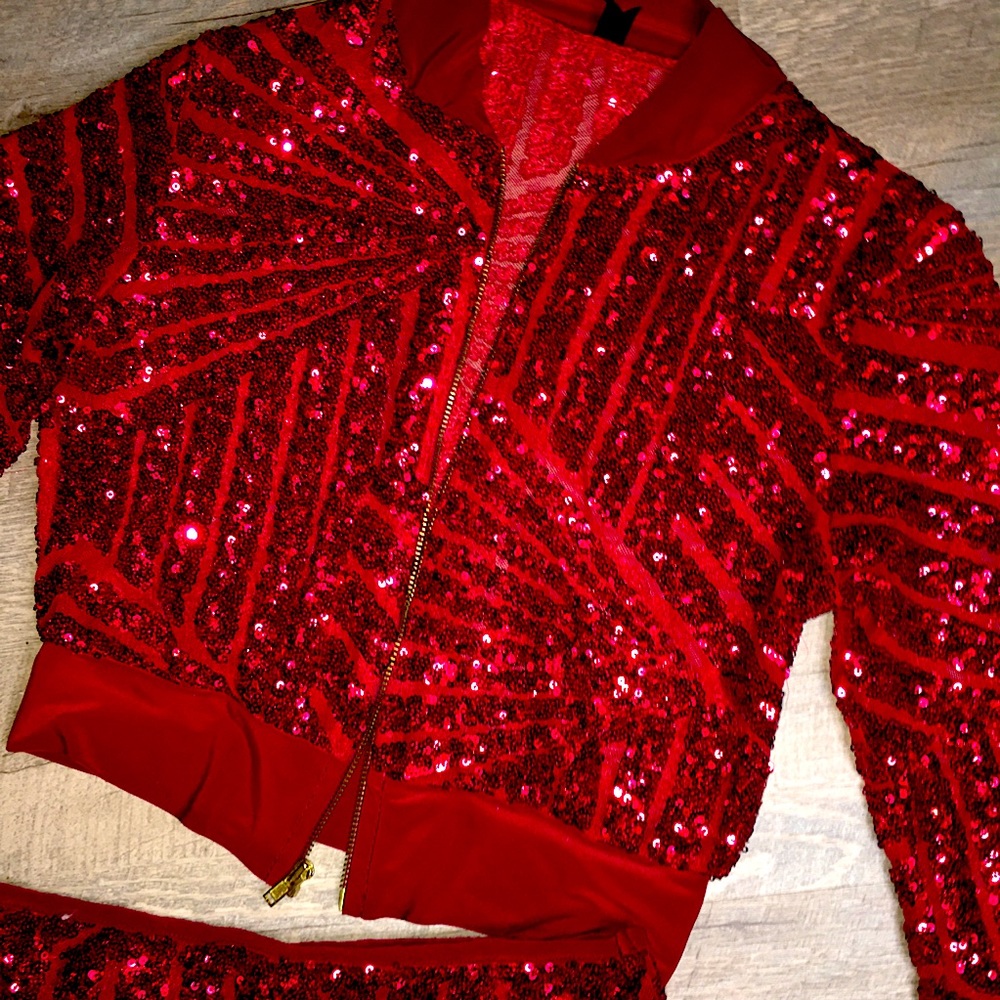 Red Sparkly 2 piece set